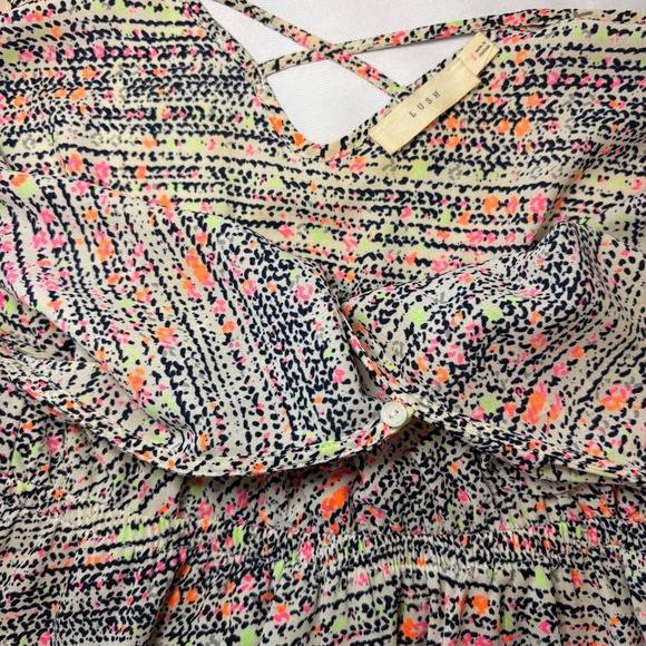 LUSH Mini Sundress Speckled Fluorescent Size Small‎ - Picture 7 of 7